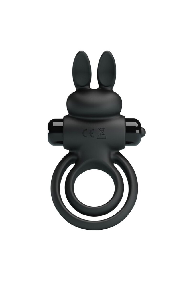 PRETTY LOVE - ANELLO VIBRATOR III RABBIT PER PENE NERO