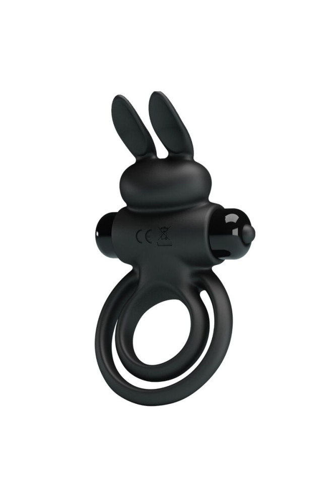 PRETTY LOVE - ANELLO VIBRATOR III RABBIT PER PENE NERO