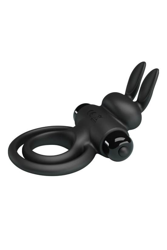 PRETTY LOVE - ANELLO VIBRATOR III RABBIT PER PENE NERO