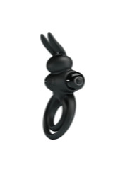PRETTY LOVE - ANELLO VIBRATOR III RABBIT PER PENE NERO