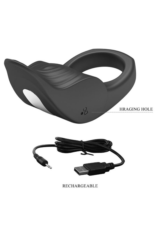 PRETTY LOVE - ANELLO VIBRANTE PER PENE SUSANNA NERO