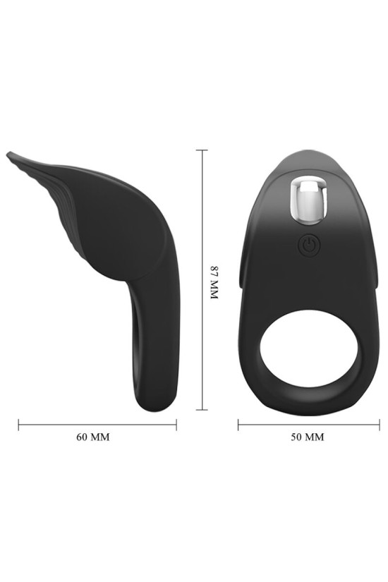 PRETTY LOVE - ANELLO VIBRANTE PER PENE SUSANNA NERO