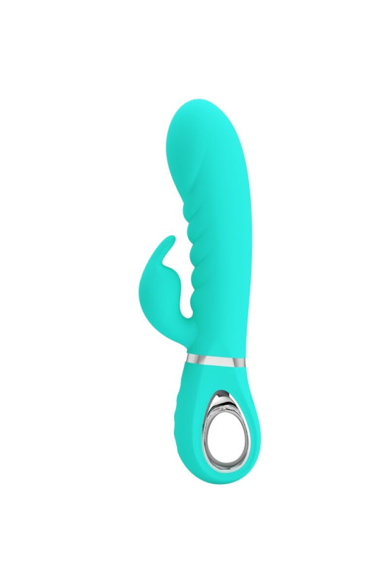 PRETTY LOVE - VIBRATORE MULTIFUNZIONE G-SPOT PRESCOTT VERDE ACQUA