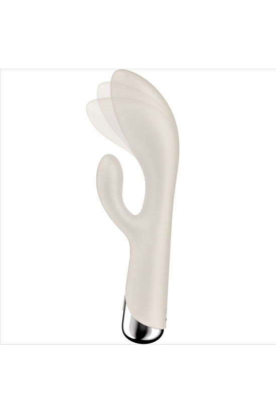 SATISFYER - SPINNING RABBIT 1 STIMOLAZIONE CLITORIDE E PUNTO G BEIGE