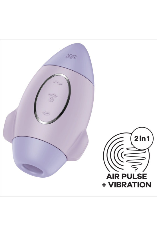 SATISFYER - MISSION CONTROL LILLA PICCOLO VIBRATORE A DOPPIO IMPULSO