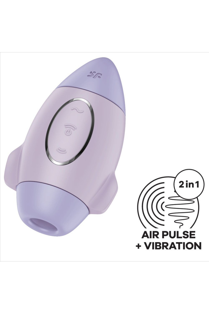 SATISFYER - MISSION CONTROL LILLA PICCOLO VIBRATORE A DOPPIO IMPULSO