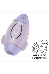 SATISFYER - MISSION CONTROL LILLA PICCOLO VIBRATORE A DOPPIO IMPULSO