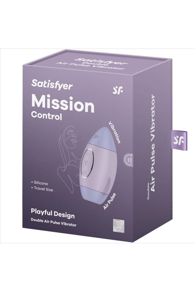 SATISFYER - MISSION CONTROL LILLA PICCOLO VIBRATORE A DOPPIO IMPULSO