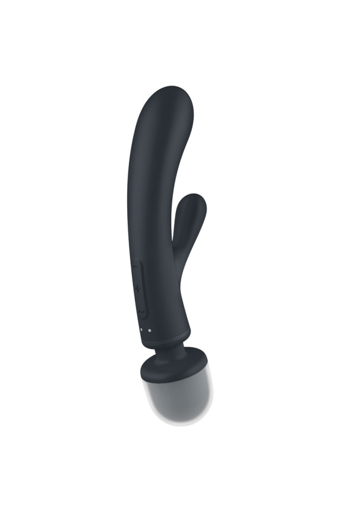 SATISFYER - MASSAGGIATORE VIBRATORE CONIGLIO TRIPLE LOVER GRIGIO