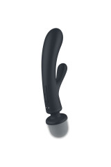 SATISFYER - MASSAGGIATORE VIBRATORE CONIGLIO TRIPLE LOVER GRIGIO
