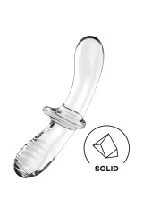 SATISFYER - DILDO DOPPIO CRISTALLO TRASPARENTE