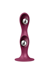 SATISFYER - DILDO IN SILICONE DOPPIA PALLA GRANATO