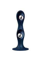 SATISFYER - DILDO IN SILICONE DOPPIA SFERA BLU