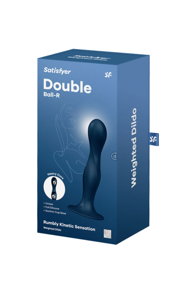 SATISFYER - DILDO IN SILICONE DOPPIA SFERA BLU