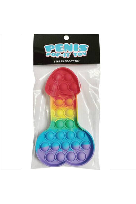 KHEPER GAMES - GIOCATTOLO ANTISTRESS PENE POP-IT MULTICOLORE
