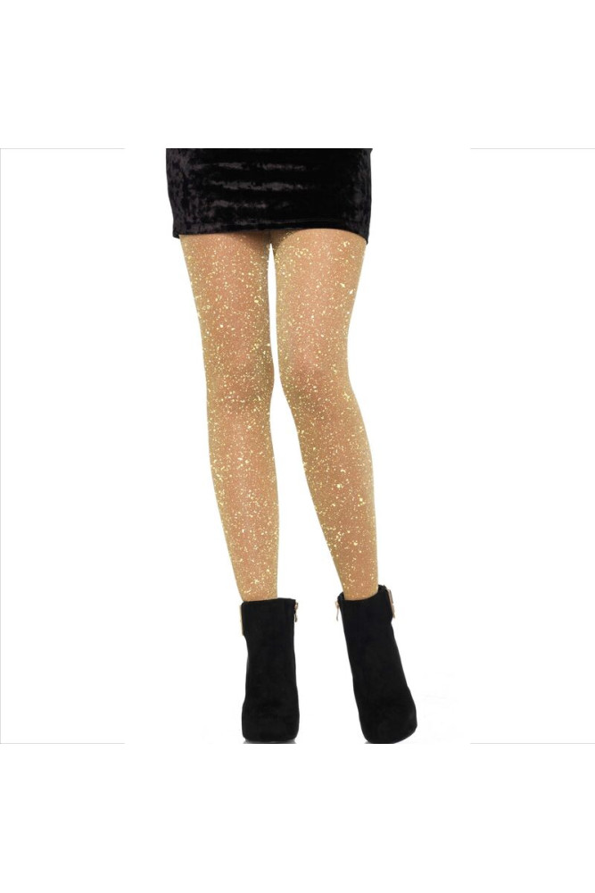 LEG AVENUE - COLLANT TRASPARENTI DORATO
