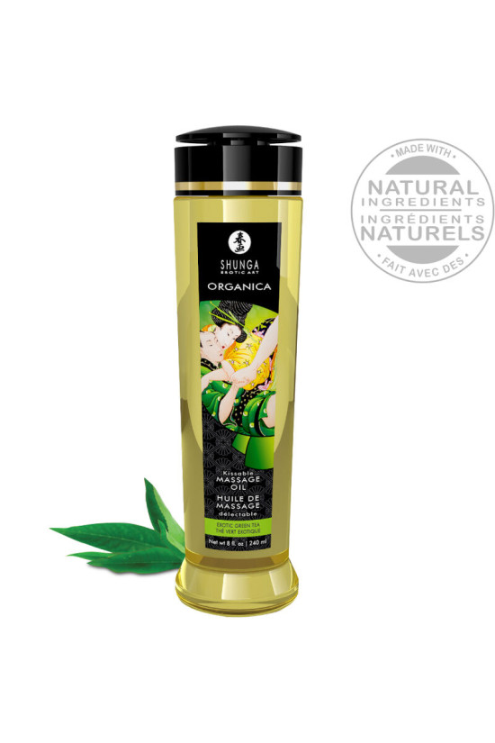 SHUNGA - OLIO DA MASSAGGIO BIOLOGICO TÈ VERDE 240 ML