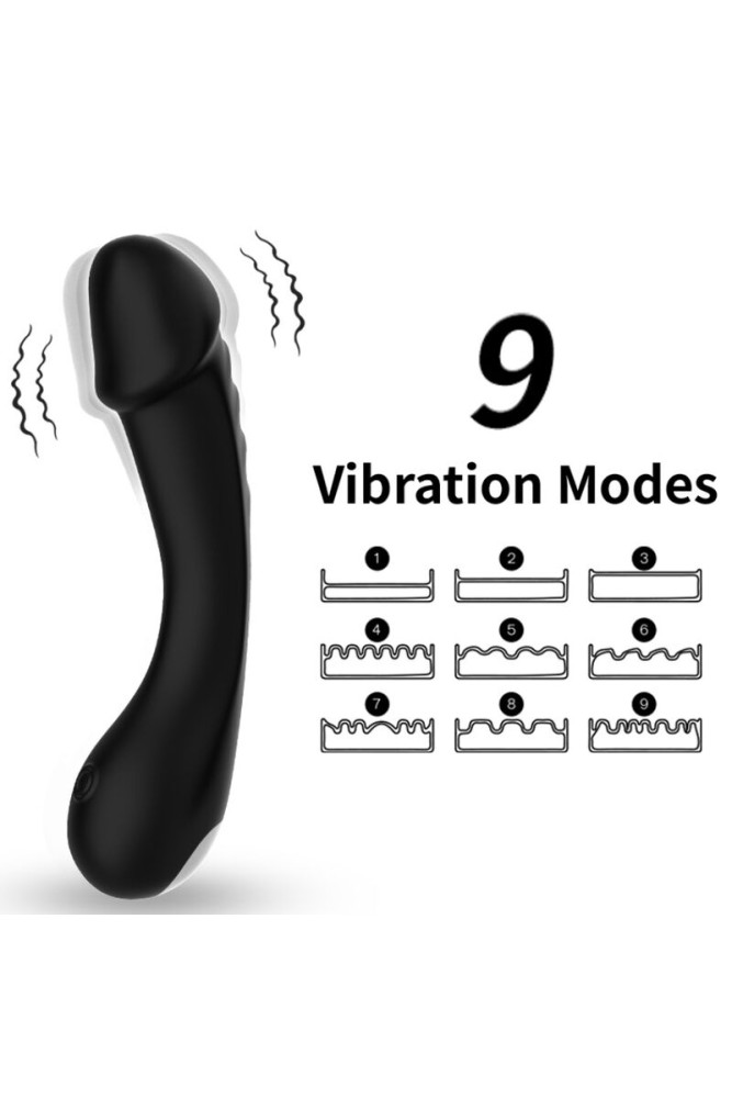 ARMONY - DILDO VIBRATORE G-SPOT IN SILICONE NERO