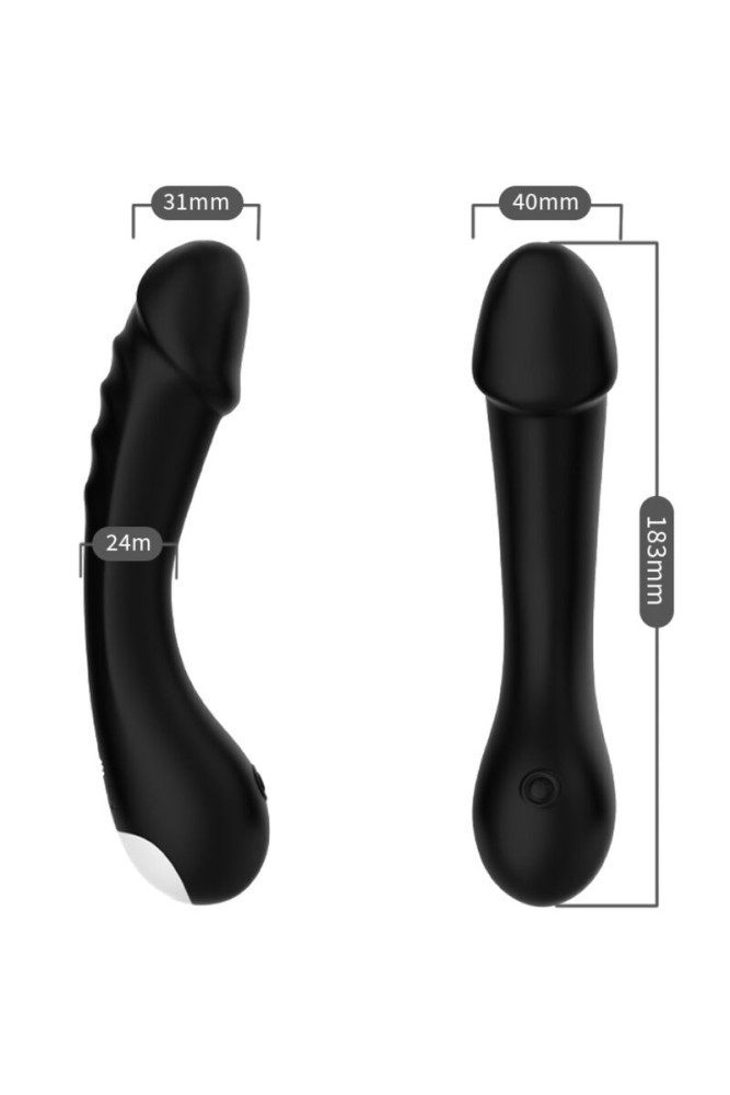 ARMONY - DILDO VIBRATORE G-SPOT IN SILICONE NERO