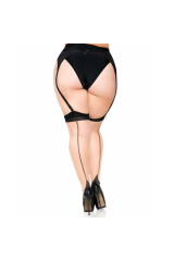 LEG AVENUE - COSTUME IN LYCRA 2 TONI CON CUCITURA POSTERIORE E TACCO CUBANO