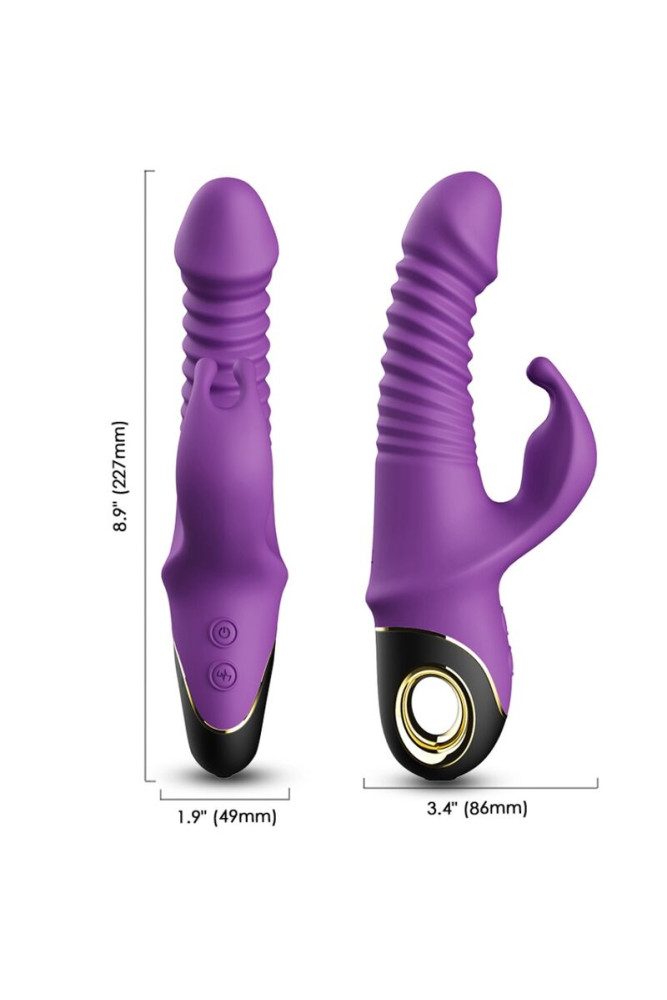 ARMONY - VIBRATORE ZING DILDO CONIGLIO VIOLA