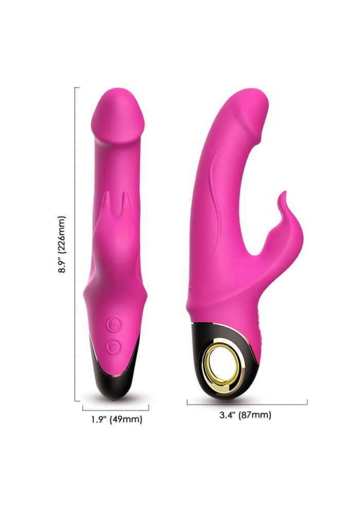 ARMONY - METEROR DILDO VIBRATORE RABBIT ROTATOR FUCSIA