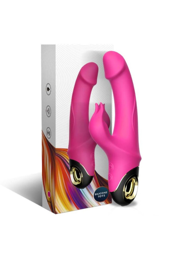ARMONY - METEROR DILDO VIBRATORE RABBIT ROTATOR FUCSIA