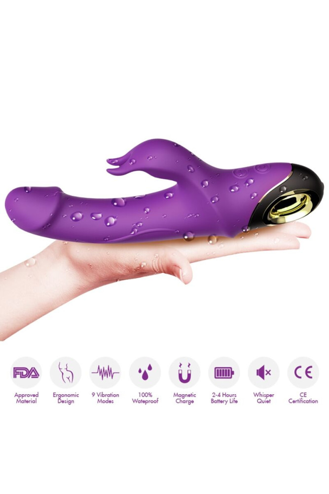 ARMONY - METEROR DILDO VIBRATORE CONIGLIO VIOLA