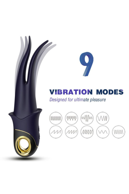 ARMONY - VIBRATORE OMBRA DOPPIA TESTA TEASING BLU