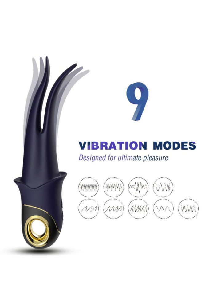 ARMONY - VIBRATORE OMBRA DOPPIA TESTA TEASING BLU