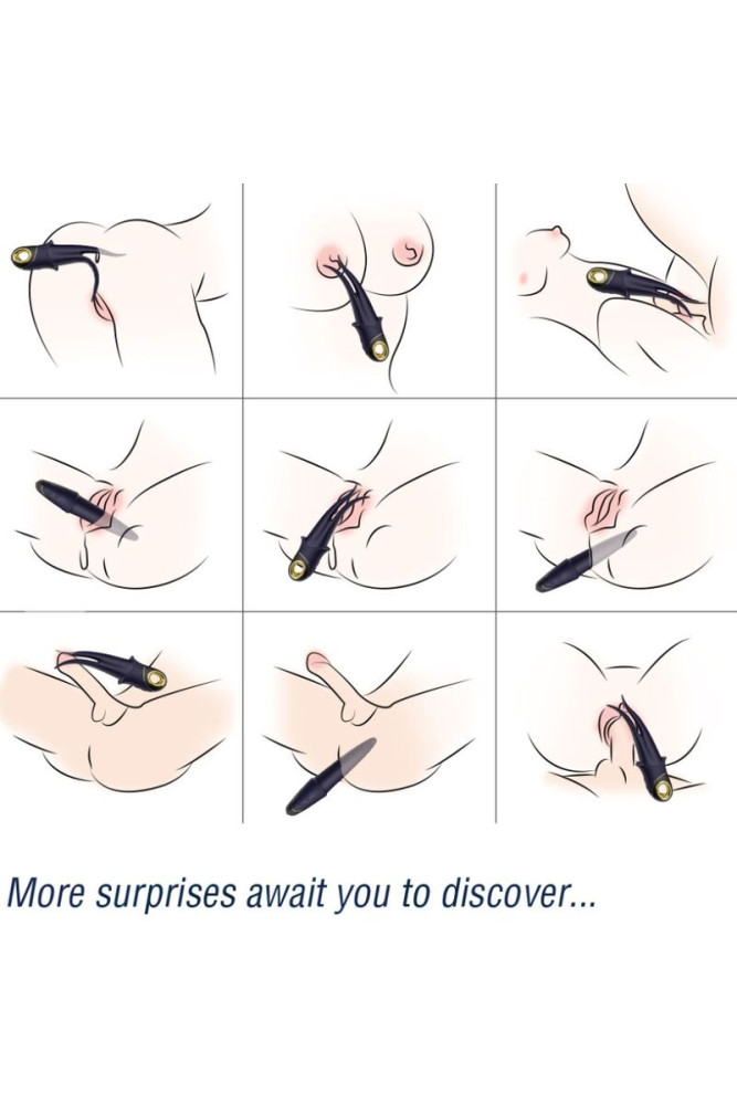 ARMONY - VIBRATORE OMBRA DOPPIA TESTA TEASING BLU