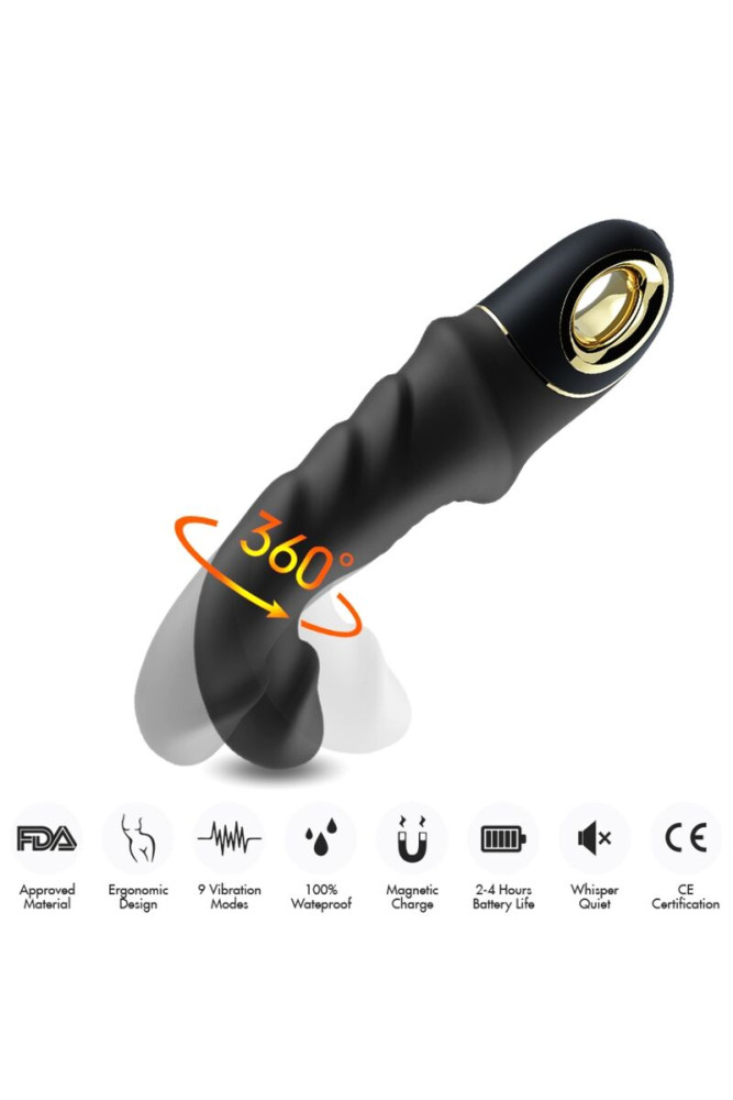 ARMONY - ROTATORE VIBRATORE DILDO JOYBLADE NERO
