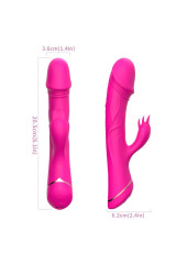 ARMONY - DILDO VIBRATORE CONIGLIO IN SILICONE FUCSIA