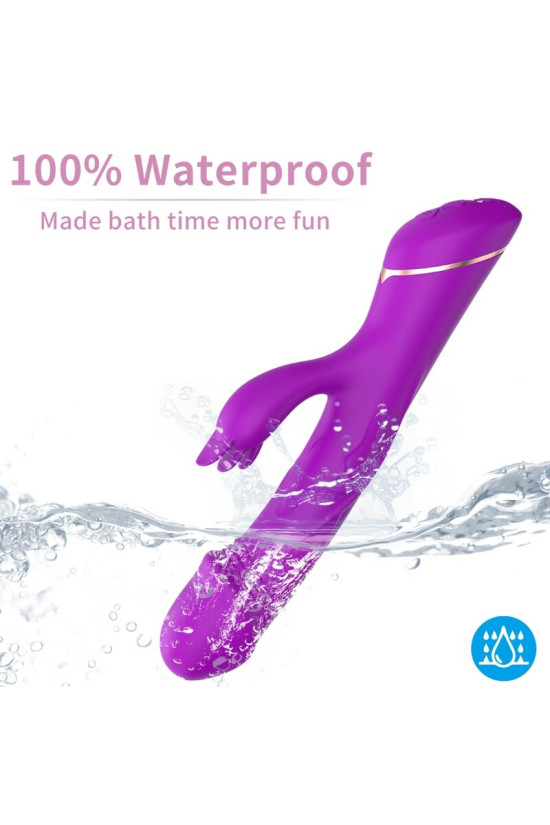 ARMONY - VIBRATORE DILDO CONIGLIO IN SILICONE VIOLA