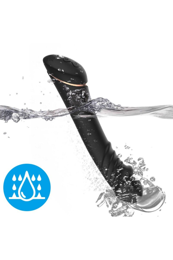 ARMONY - VIBRATORE DILDO IN SILICONE NERO