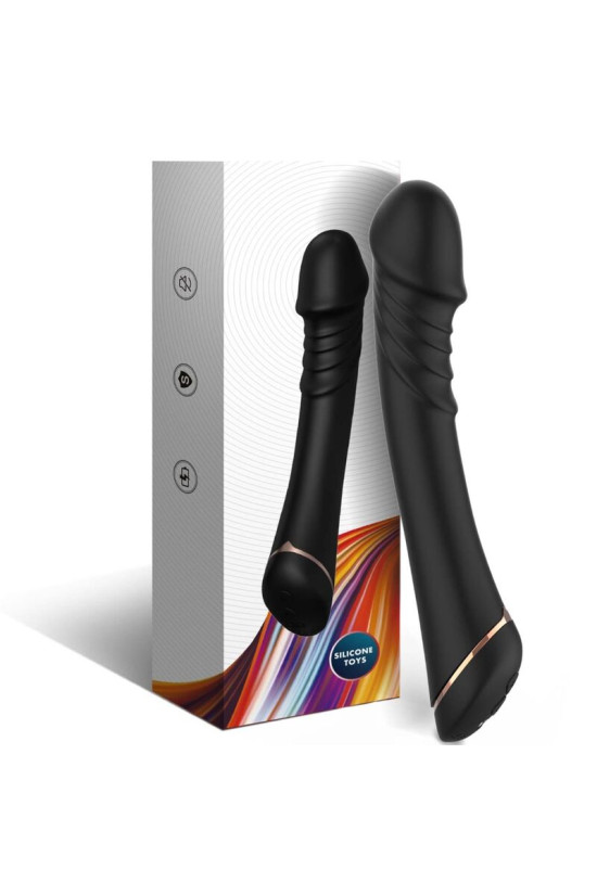 ARMONY - VIBRATORE DILDO IN SILICONE NERO