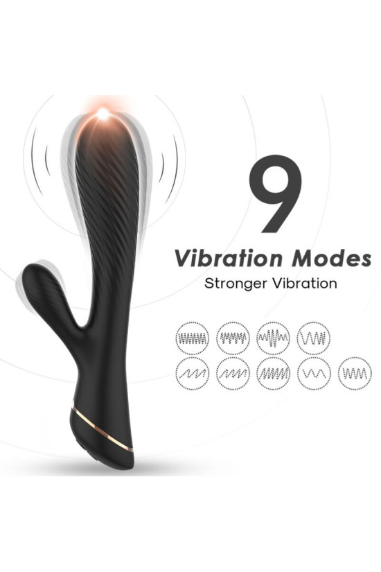 ARMONY - VIBRATORE RABBIT IN SILICONE NERO