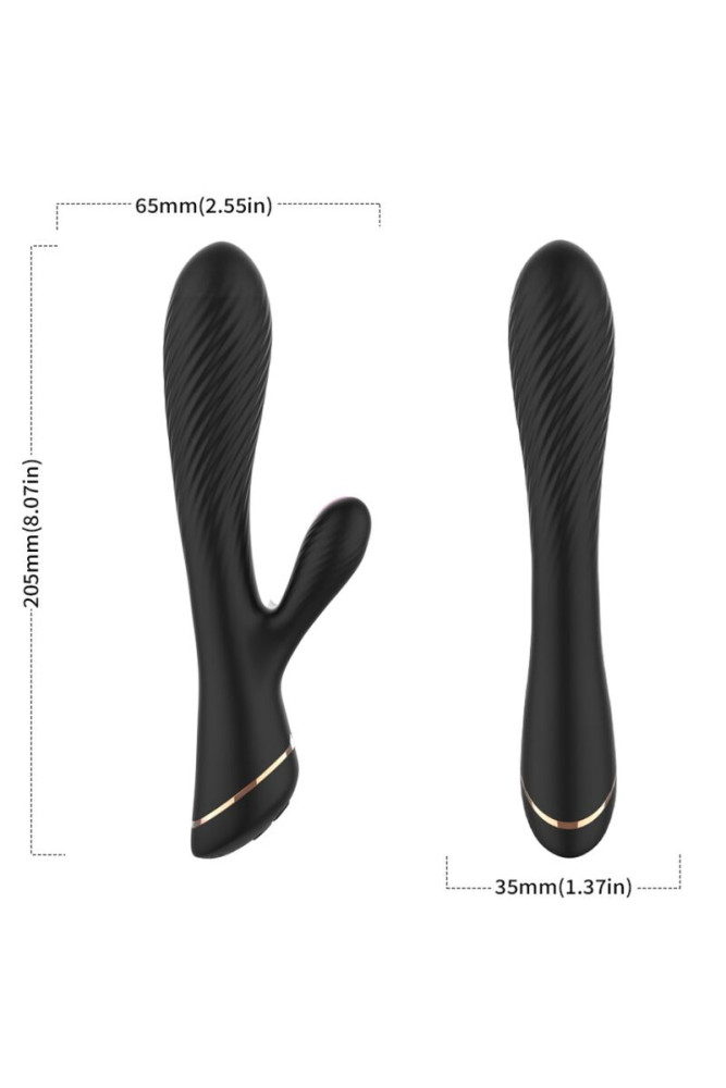 ARMONY - VIBRATORE RABBIT IN SILICONE NERO