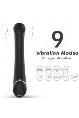 ARMONY - VIBRATORE FALT TESTA IN SILICONE NERO