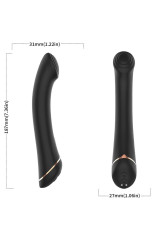 ARMONY - VIBRATORE FALT TESTA IN SILICONE NERO