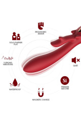 ARMONY - VIBRATORE ELK RABBIT CURVO ROSSO