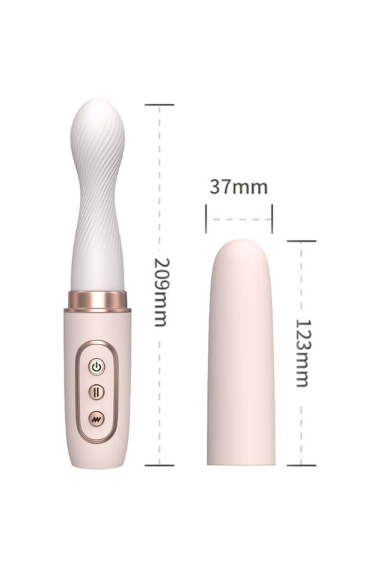 ARMONY - VIBRATORE ROTATORE E MACCHINA TELESCOPICA AUTOMATICA GIALLO