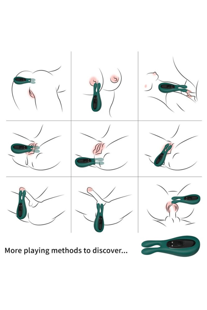 ARMONY - STIMOLATORE E VIBRATORE CONIGLIO VERDE