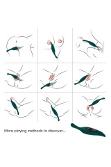 ARMONY - STIMOLATORE E VIBRATORE VERDE FOGLIA