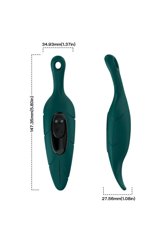 ARMONY - STIMOLATORE E VIBRATORE VERDE FOGLIA