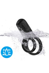 ARMONY - VIBRATORE DOPPIO ANELLO NERO