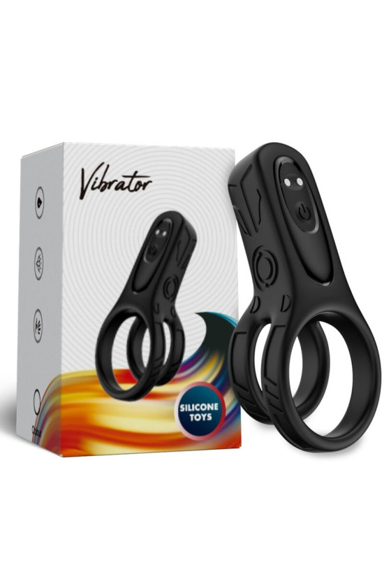 ARMONY - VIBRATORE DOPPIO ANELLO NERO