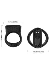 ARMONY - ANELLO VIBRATORE E MULTIPOSIZIONE NERO