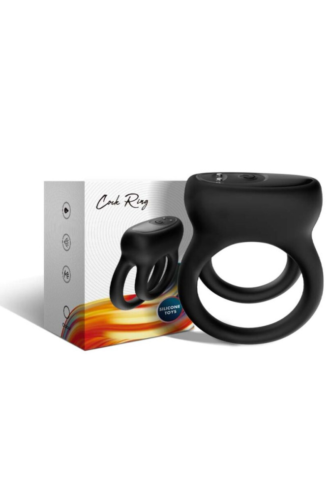 ARMONY - VIBRATORE DOPPIO ANELLO NERO