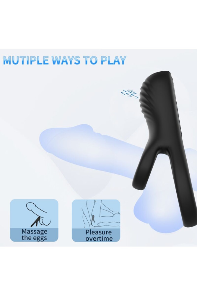 ARMONY - VIBRATORE DOPPIO ANELLO NERO